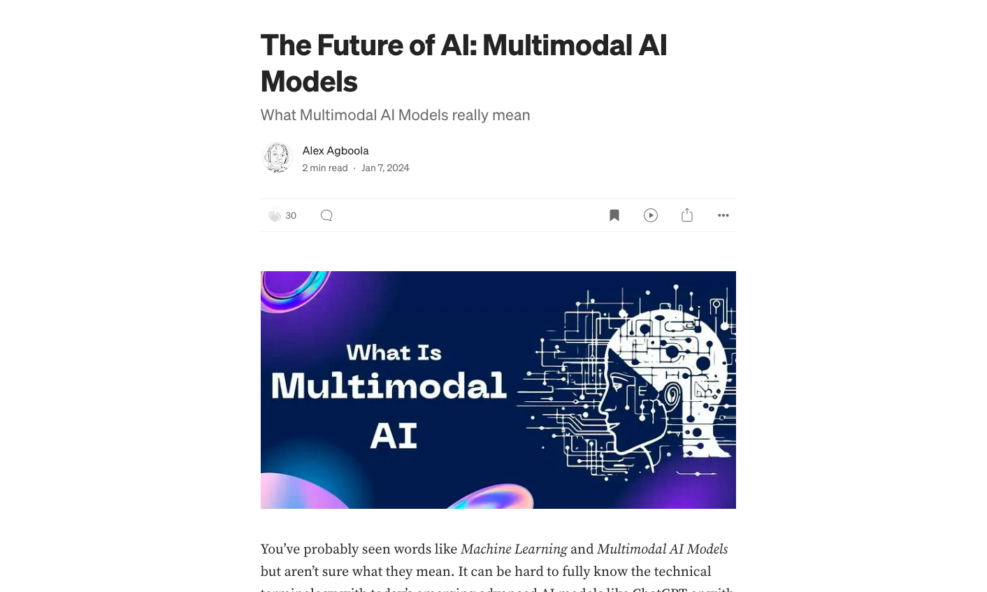 The Future of AI: Multimodal AI Models